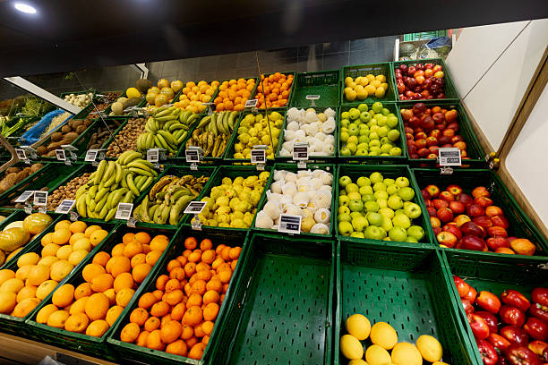 istock Product choice inside an empty grocery store supermarket 2248680720