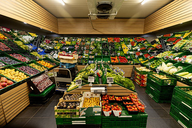 istock Product choice inside an empty grocery store supermarket 2248680726