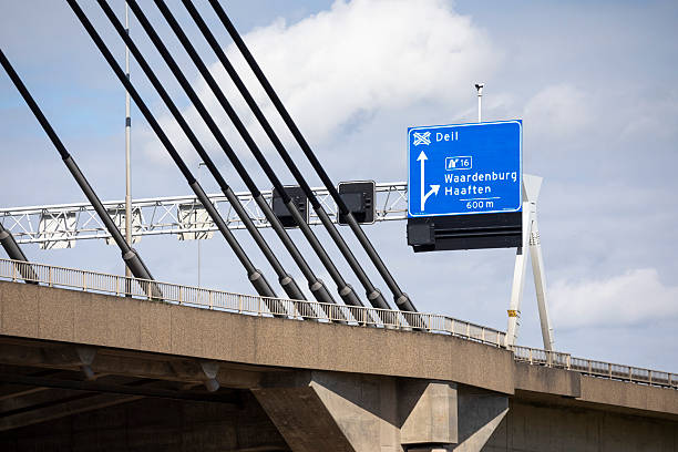 istock Close-up of a modern motorway bridge 2248682642