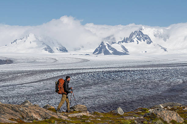 istock Hiker backpacking overlooking massive Southern Patagonia Ice Field, Argentina 2248687606
