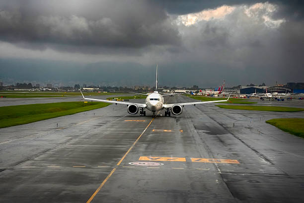 istock airplane taking off from bogota airport under the rain 2248687853