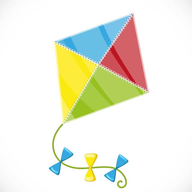 istock Kite in the form of a rhombus isolated on a white background 2248689625