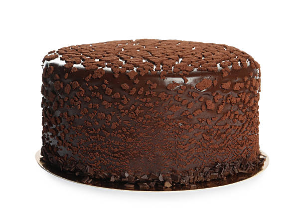 istock Delicious chocolate truffle cake isolated on white 2248692155