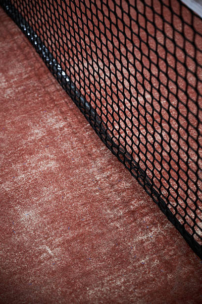 istock Orange Padel / Tennis Court Net 2248703820