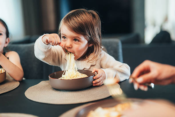 istock Messy Noodles, Happy Kids 2248707391
