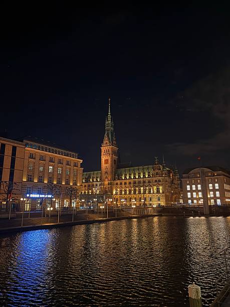 istock Hamburg City Hall at Night 2248708961