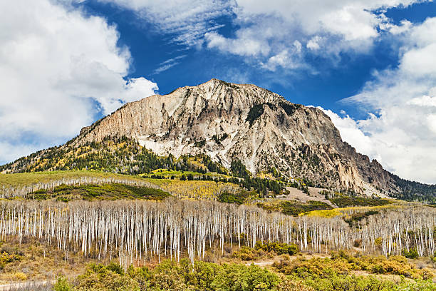Kebler Pass and Marcellina Mountain view, Crested Butte, Colorado, USA