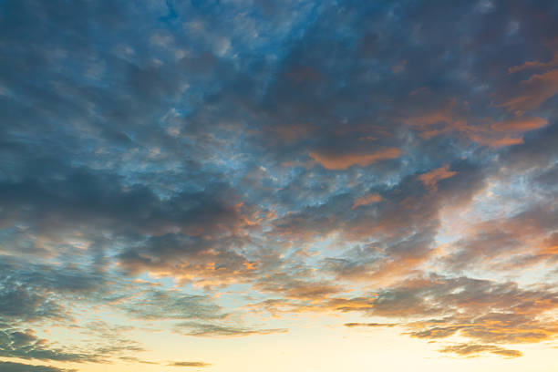 istock Twilight Clouds and Sky Backdrop,A beautiful sunset sky filled with soft pink, purple, and blue hues. The clouds are illuminated by the setting sun, creating a peaceful and serene atmosphere, ideal for backgrounds and designs. 2248716683