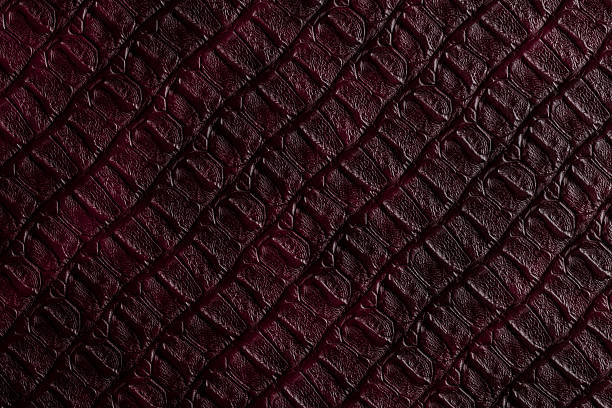 red texture crocodile leather skin