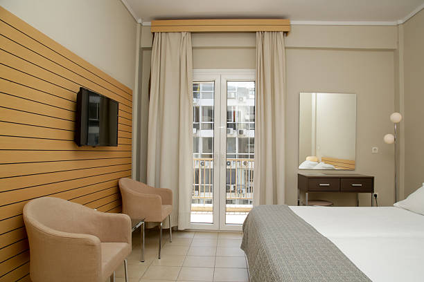 istock Simple classic bedroom suite in hotel 2248722838