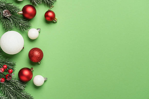 istock Christmas red and white holiday decorations. 2248728904