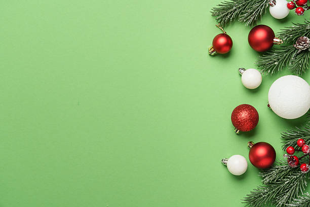 istock Christmas red and white holiday decorations. 2248728907