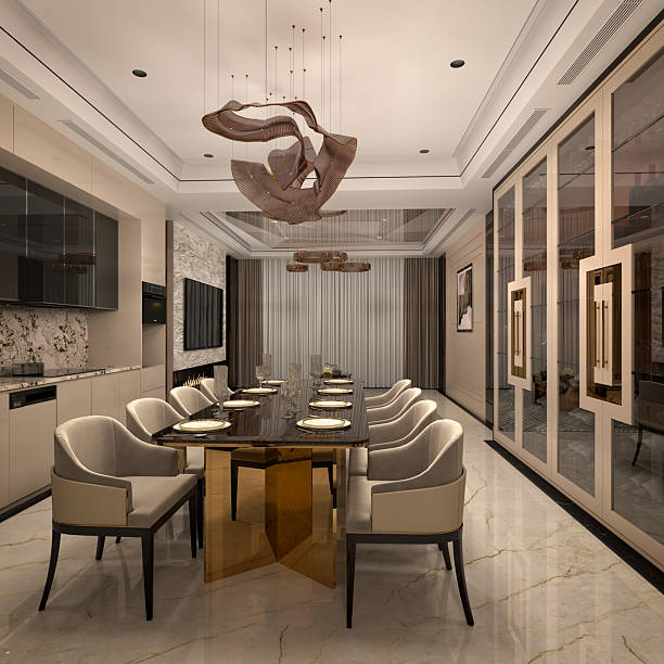 istock 3d render of living room and dining space 2248729615