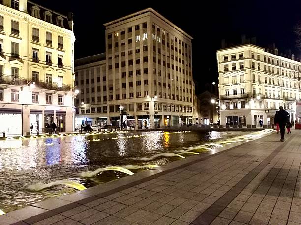istock Sparkling Night Reflections on the Lyon Fountain Square 2248730553