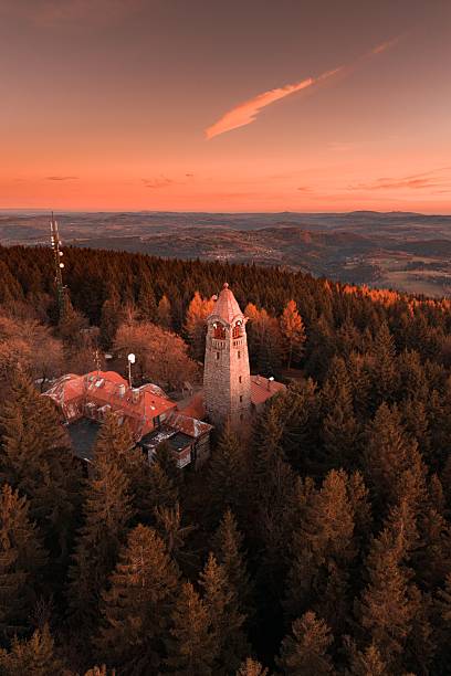 istock Cerna Studnice - stone lookout tower in Jizera Mountains, Czech Republic 2248730736