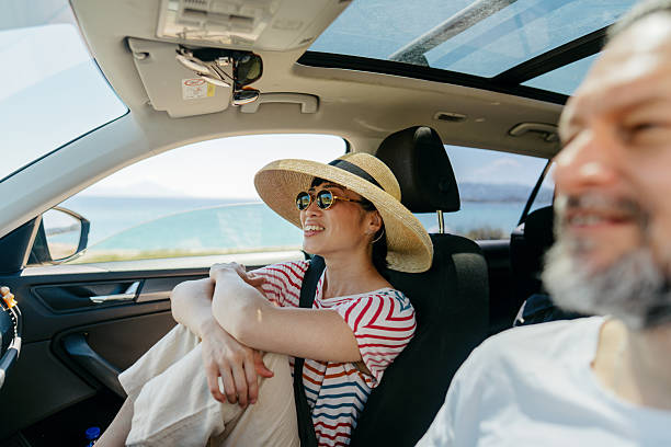 istock Smiling couple on the summer road trip 2248735284