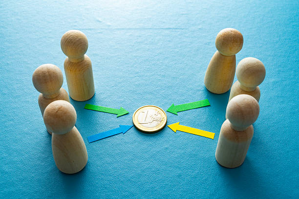 istock Negotiation and convergence of interests toward a common goal. 2248736121