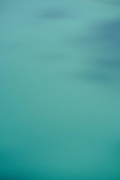Aerial view of glacial lagoon