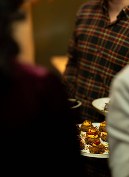 istock Waiter serving gourmet appetizers at a social event 2248740768