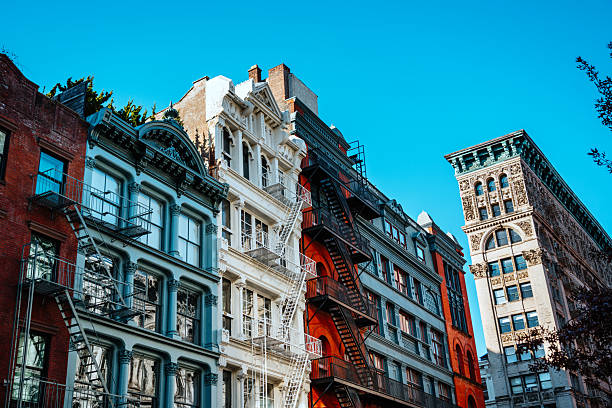 istock Colorful NYC Row Houses With Fire Escapes 2248742183