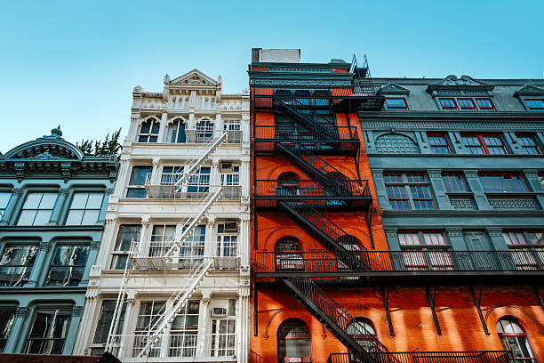istock Colorful Fire Escape Buildings On Manhattan Street 2248742955