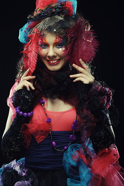 istock Beautiful lady with artistic make-up. Doll style. 2248753363