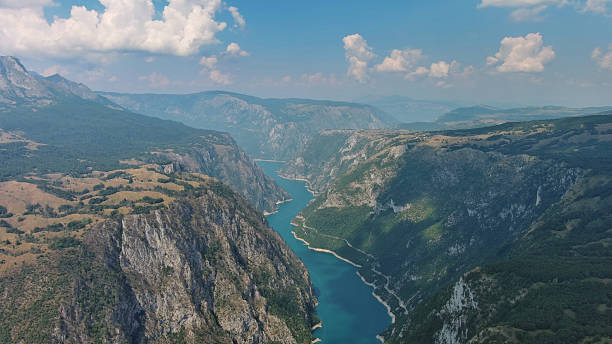 istock Piva river canyon aerial Montenegro 2248760778