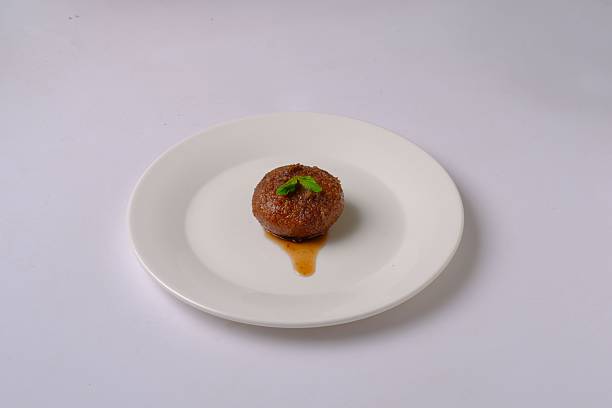 istock Gourmet round dessert with mint garnish 2248761244