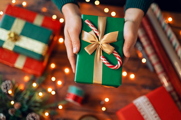 istock Neatly wrapped and decorated Christmas presents. 2248764501