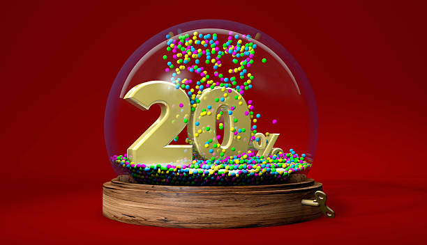 istock 20% Discount Sign in a Snow Globe 2248768712