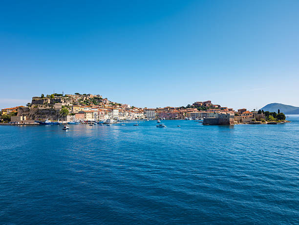 Landscape of Portoferraio harbour