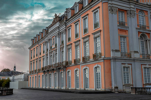 Cologne, Germany, October 5, 2025: Augustusburg and Falkenlust Palaces are historical building complex in Bruhl Germany