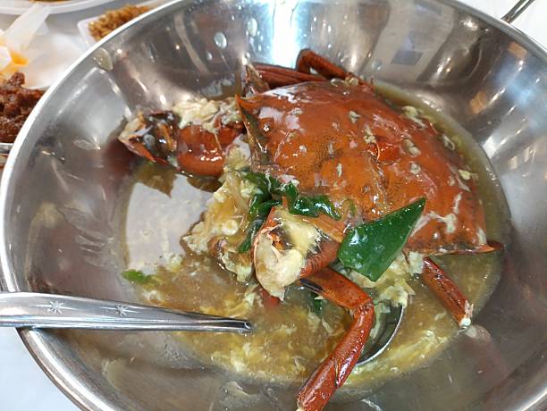 istock Prawn, grouper with sauce, and crab dish 2248810866