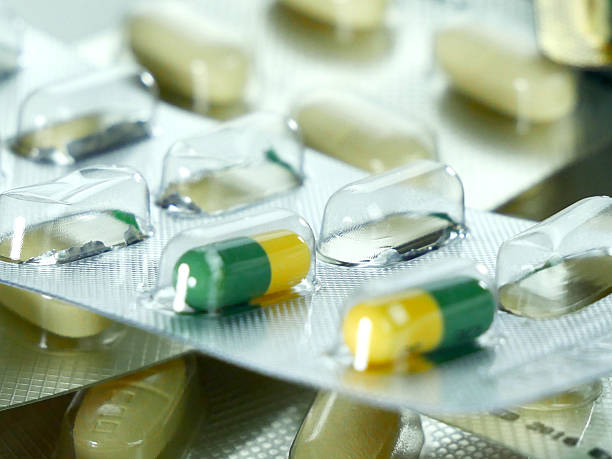 istock Many capsule blister packs, macro image. 2248811836
