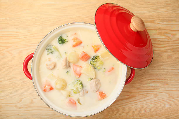 istock Japanese chicken and vegetable stew with bechamel sauce or fresh cream 2248812048