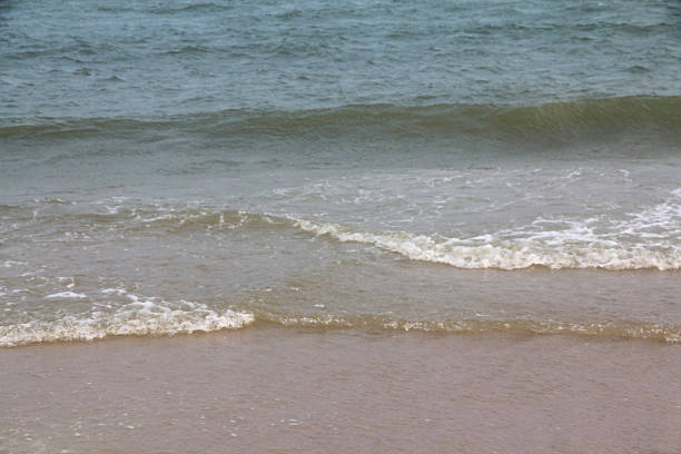 Gentle seawater crashing against the shore.