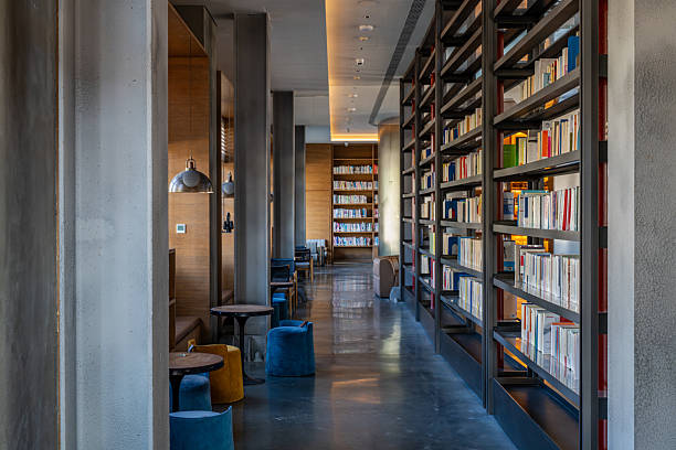 istock A minimalist and retro library 2248818878