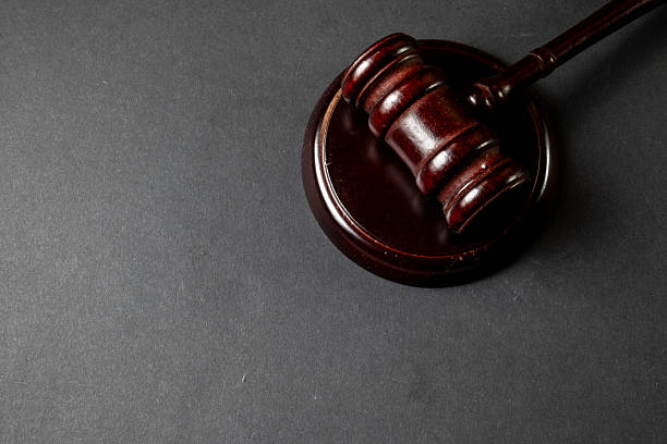 istock Judge Gavel Top View Black 2248822454