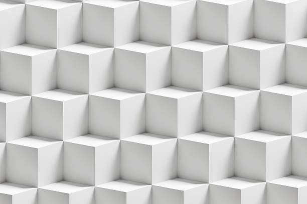 istock The static background displays a repeating geometric pattern of light gray cubes 2248827075