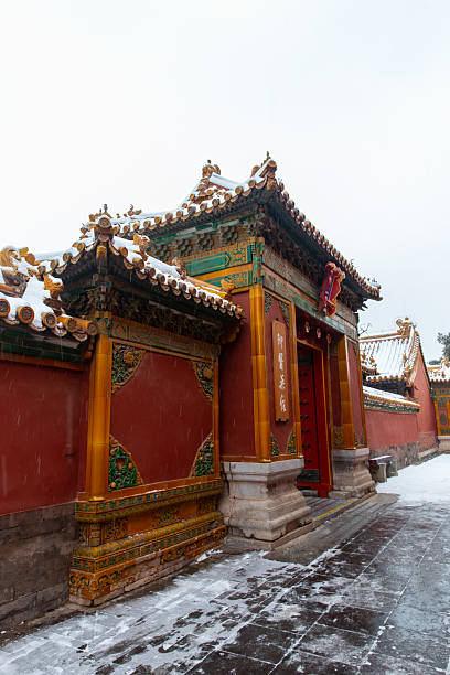 istock red gate of Forbidden City in snow 2248828542