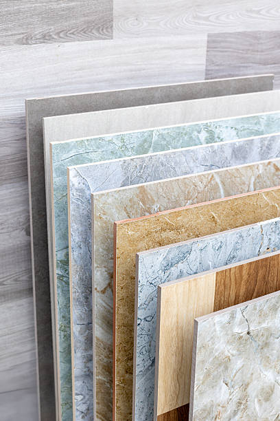 istock Diverse laminate and marble panels displayed in assorted colors 2248830208