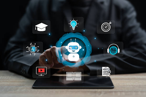 istock E-learning and Education Technologies Concept, Businessman use a tablet and Modern AI for Enhanced Business Leveraging Intelligent Online Training, Personalised Courses, Digital Skill Development 2248832056