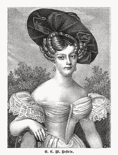 istock Emilie Hoguet (1801-1869), German dancer, wood engraving, published in 1883 2248840459