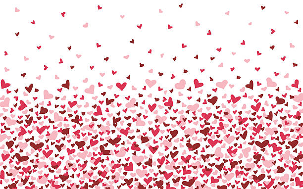 istock Romantic holiday background in red flying hearts on white for Valentine's day, wedding, vector 2248842764