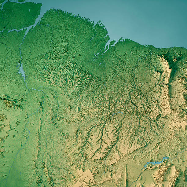 istock Maranhao Brazil Topographic Map 3D Render Color 2248845290