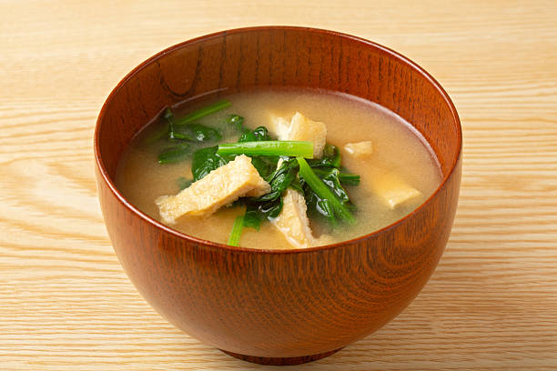 istock Miso soup with spinach and fried tofu 2248849057