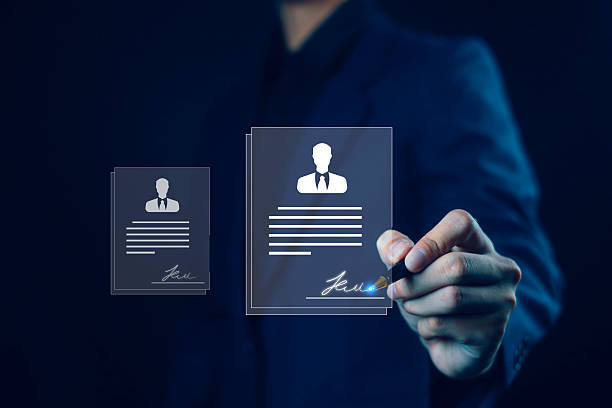istock Businessman signing electronic document on digital document. Electronic signature concept. Electronic signature concept. 2248854960