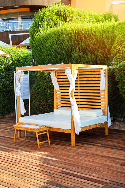 istock A place for relaxation and massage near the hotel pool 2248858270