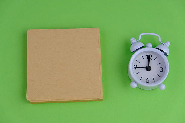 blank paper next to school tools with no word as a template for text space concept. business and education concept