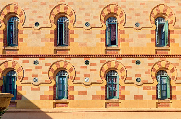 istock Window decorated with an Arabic-style colored arch 2248863709